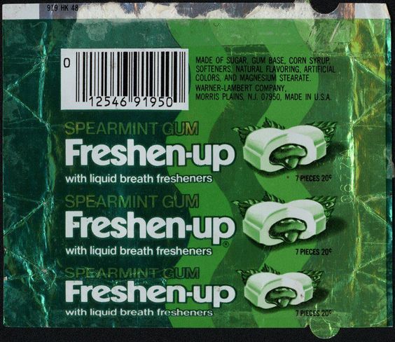 Freshen-up Gum - Sweet Candy Treats from the 60s to the 80s